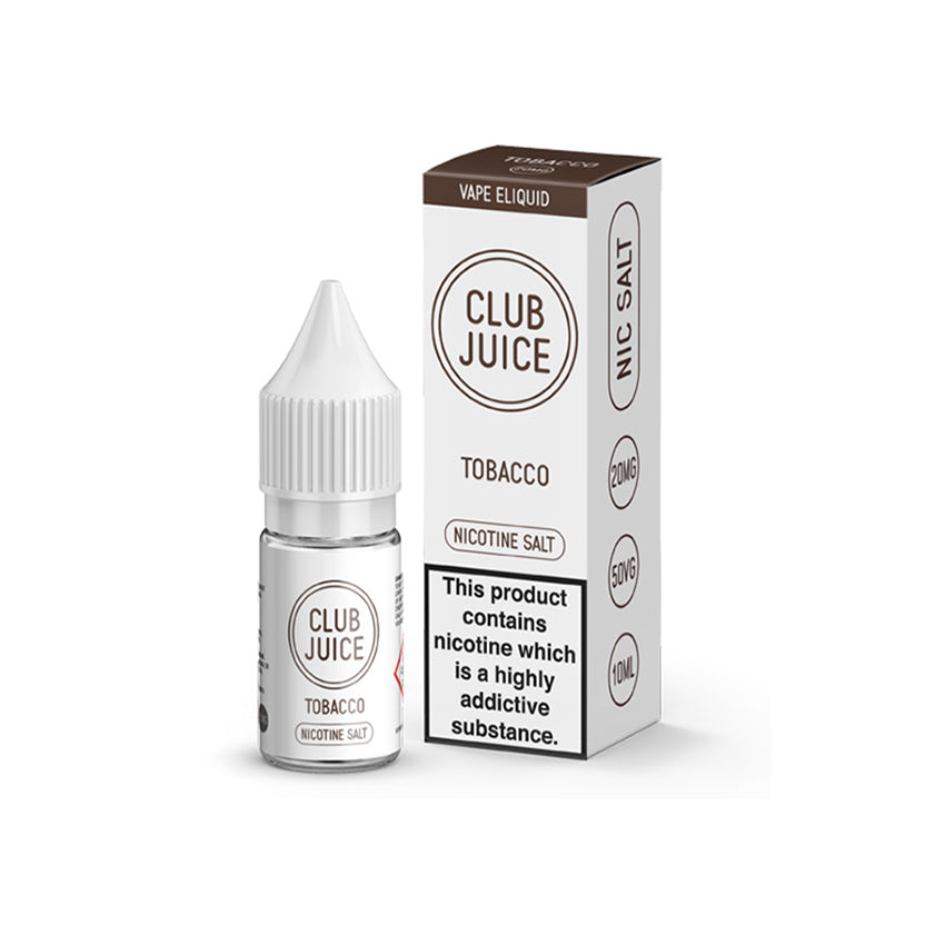 Club Juice Salts - Tobacco (Nic Salt)